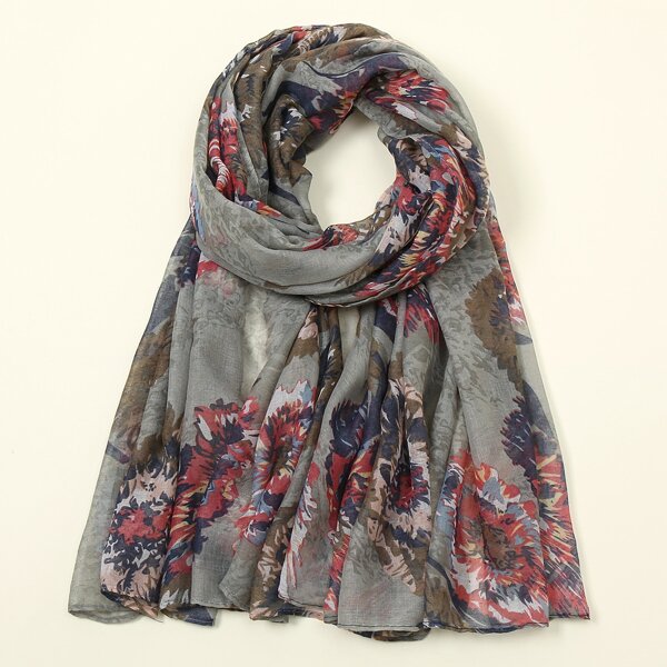 

Graphic Print Scarf, Multicolor