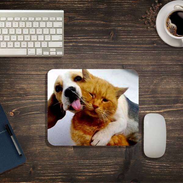 

Cat Pattern Mouse Pad, Multicolor