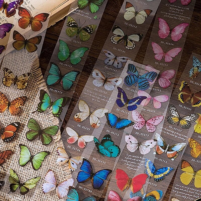 

2packs Butterfly Pattern Random Sticker, Multicolor