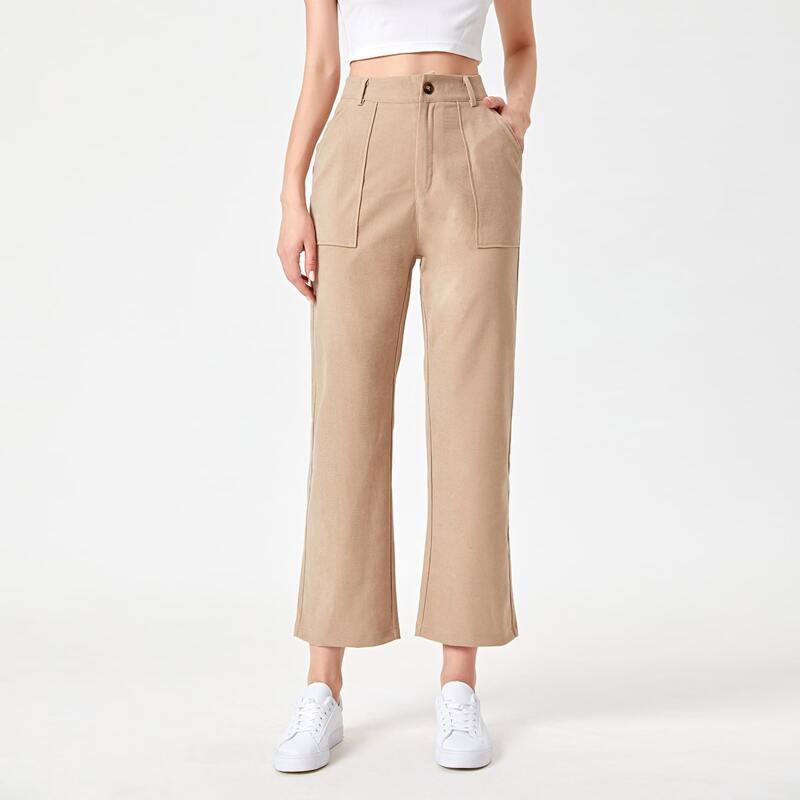 

Solid Pocket Pants, Khaki