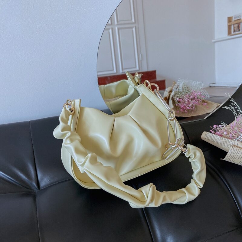 

Minimalist Ruched Bag, Yellow