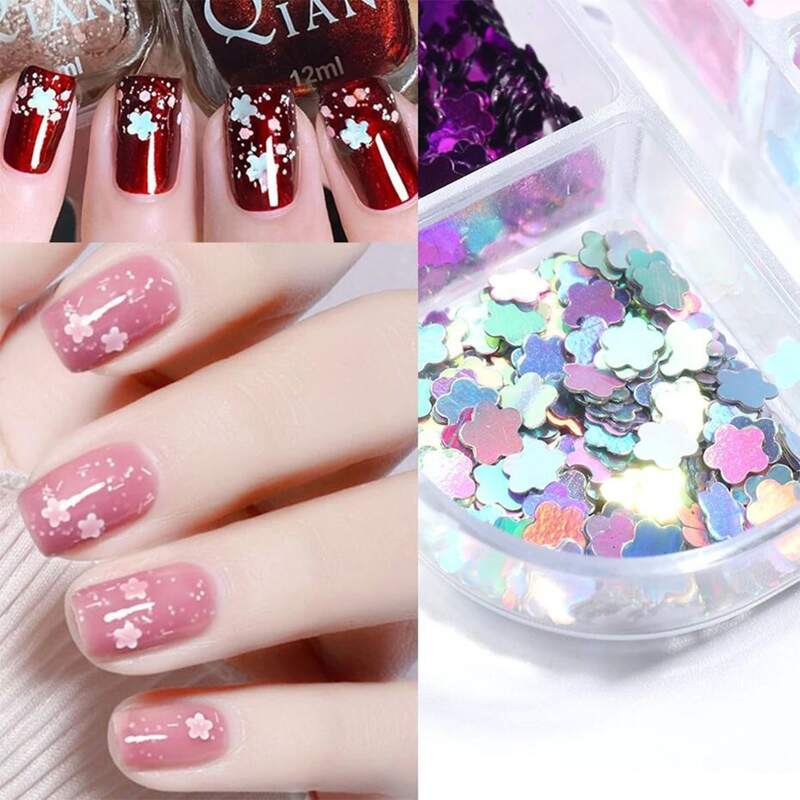 

1box Flower Nail Art Decoration, Multicolor