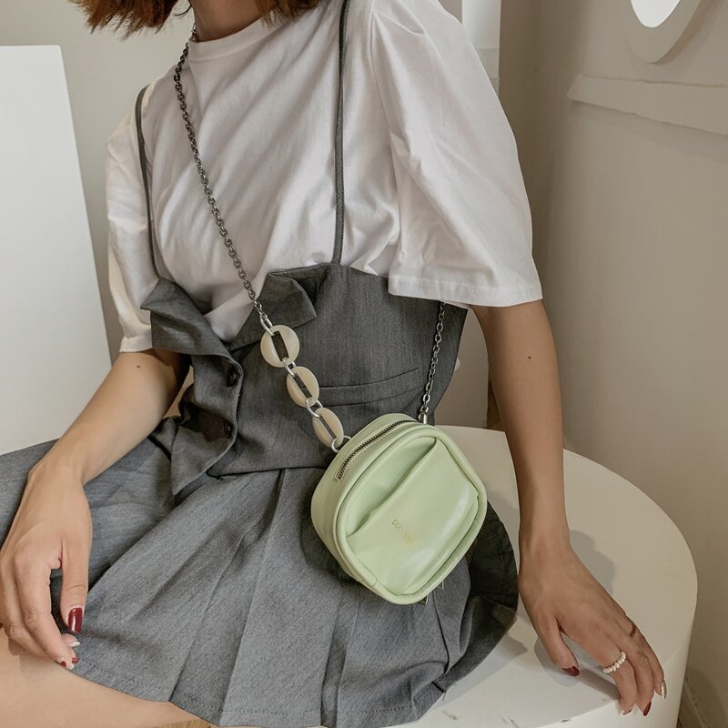 

Chain Strap Crossbody Bag, Green