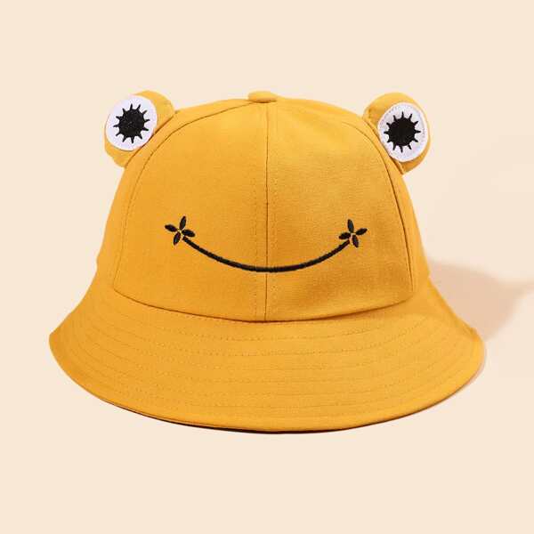

Men Embroidery Bucket Hat, Yellow