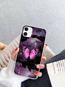 Butterfly Print Phone Case - Multicolor - View 2