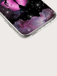 Butterfly Print Phone Case - Multicolor - View 3