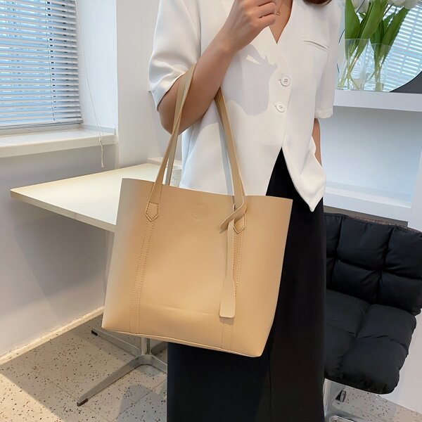 

Large Capacity Tote Bag, Khaki