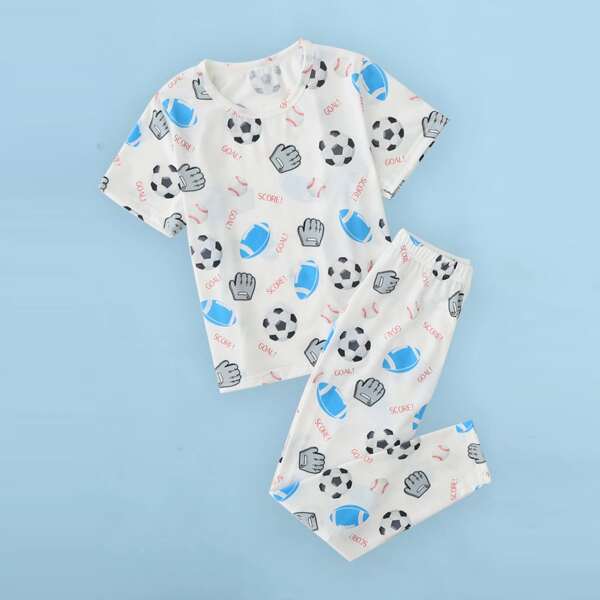 

Пижама с принтом для мальчиков, Белый