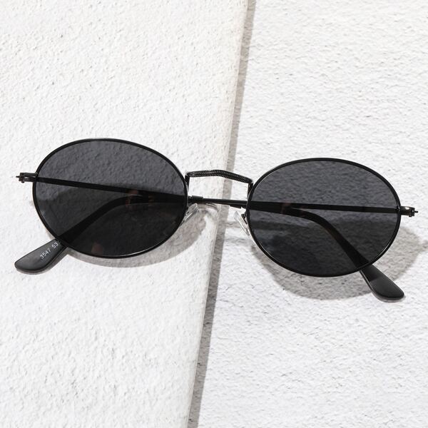 

Men Metal Frame Sunglasses, Black
