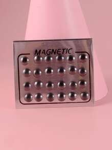 24pcs Magnetic Earrings - Black - View 2