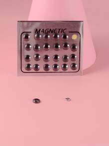 24pcs Magnetic Earrings - Black - View 3