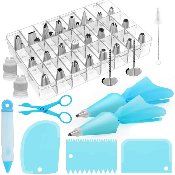 

37pcs Baking Decoration Tool, Blue