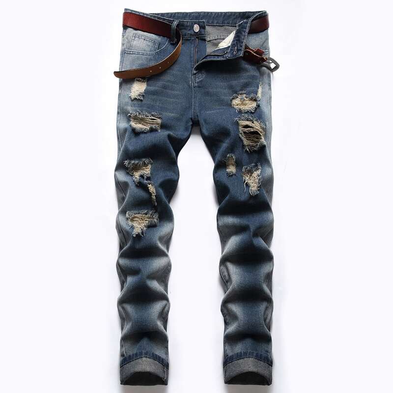 

Guys Ripped Jeans, Medium wash