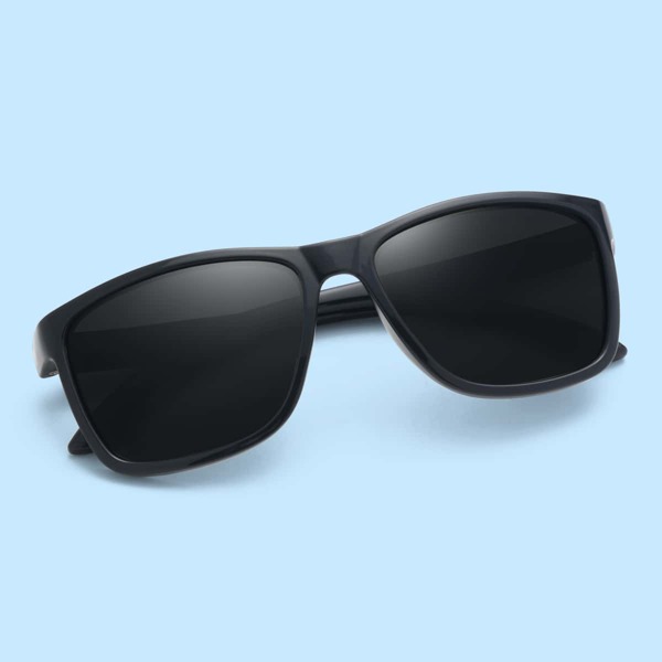 

Men Tinted Lens Polarized Sunglasses, Black