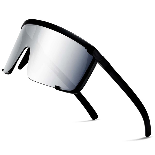 

Men Tinted Lens Cycling Sunglasses, Silver