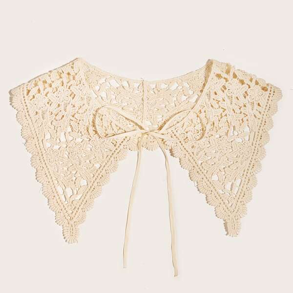 

Hollow Out Dickey Collar, Apricot