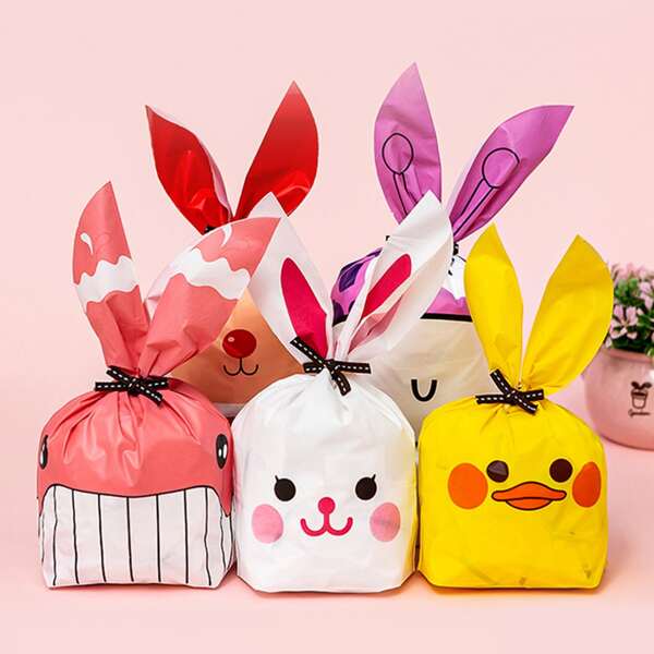

50pcs Cartoon Graphic Random Packing Bag, Multicolor