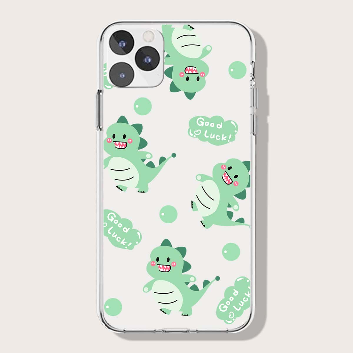 

Cartoon Dinosaur Phone Case, Green