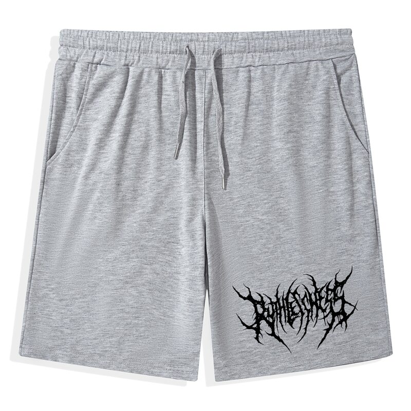 

Guys Graphic Drawstring Shorts, Light grey