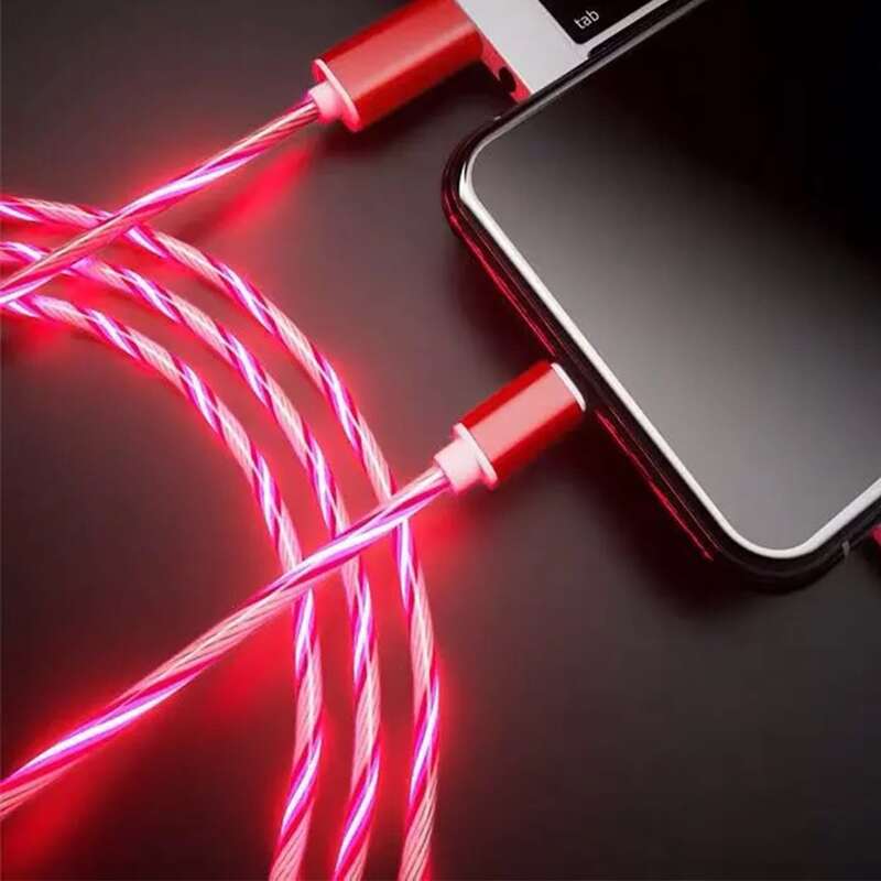 

LED Luminous Data Cable, Red