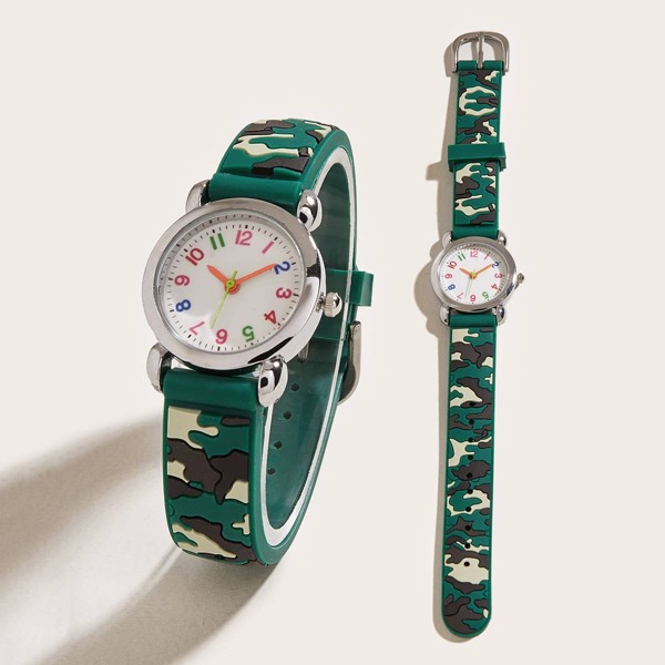 

Kids Camo Strap Quartz Watch