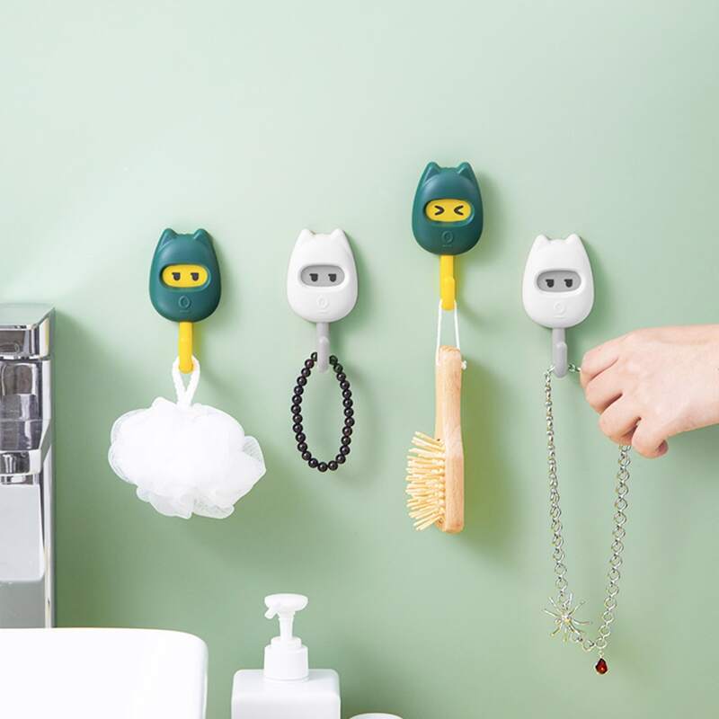 

3pcs Cartoon Design Wall Hook, Multicolor