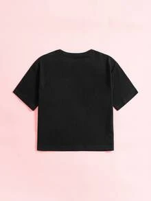 Niñas Camiseta con estampado de conejo de dibujos animados