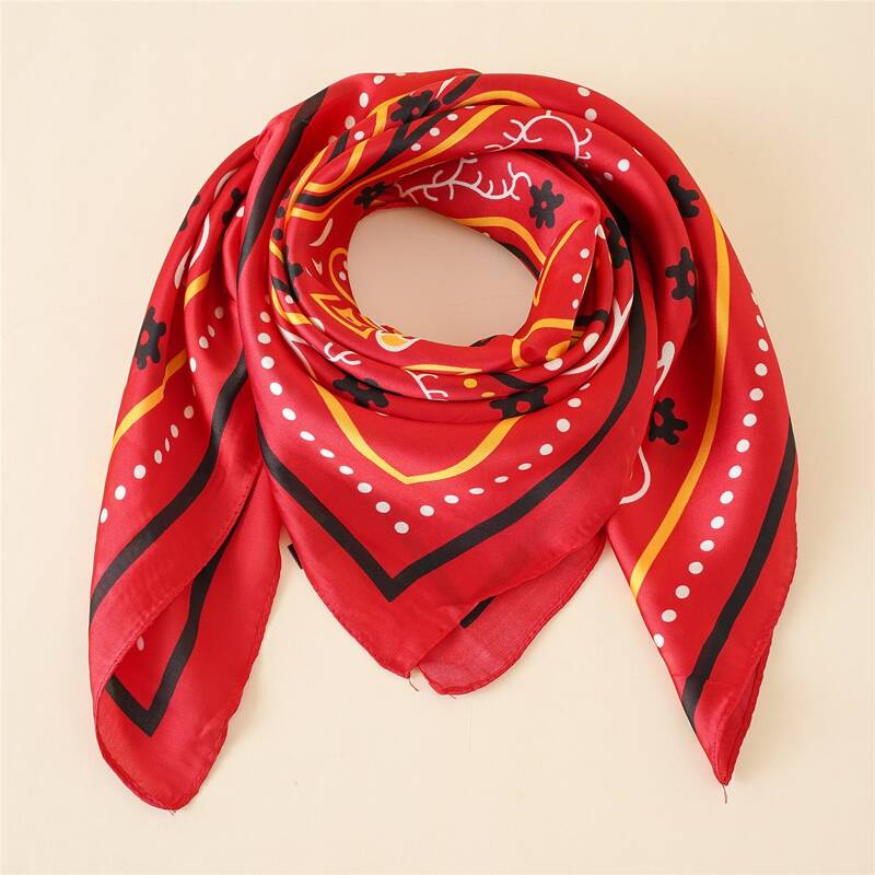 

Paisley Print Bandana, Red