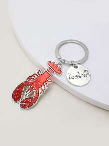 小龍蝦吊墜鑰匙圈 - 紅色 - 查看 2