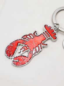 小龍蝦吊墜鑰匙圈 - 紅色 - 查看 3