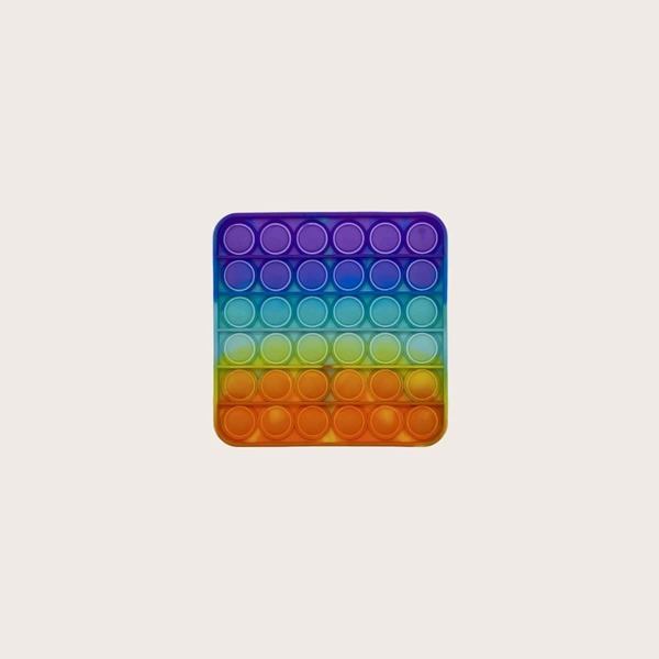 

1шт Квадратная игрушка-пузырь, Многоцветный