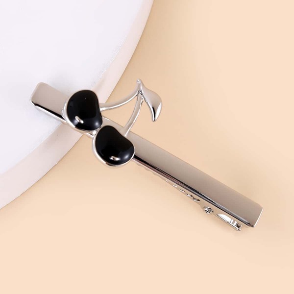 

Cherry Detail Hair Clip, Silver