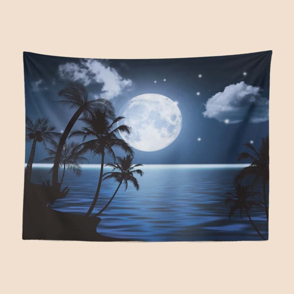 

Landscape Print Tapestry, Multicolor