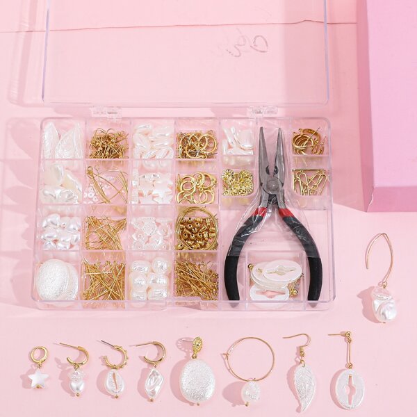 

1box DIY Jewelry Accessories, White
