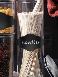 1roll Food Label Sticker - Black - View 3