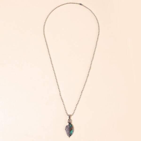

Simple Pendant Necklace, Silver