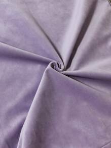 1pc Plain Cushion Cover Without Filler, Burgundy Simple Throw Pillow Case, Pillow Insert Not Include, For Sofa, Living Room - Lilac Purple - View 6