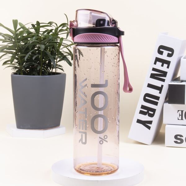 

Letter Graphic Tumbler, Pink