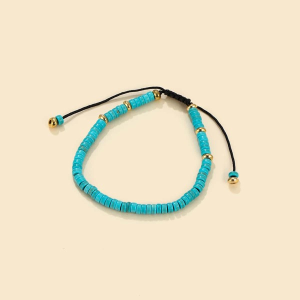 

Stone Beaded Bracelet, Blue