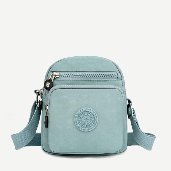 

Solid Crossbody Bag, Baby blue
