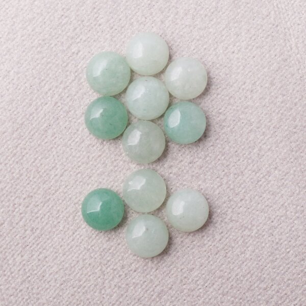 

11pcs 6mm Stone DIY Jewelry Accessory, Green