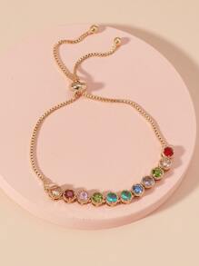 Vòng tay Khối Zirconia  Trang trí - Nhiều màu - Xem 2