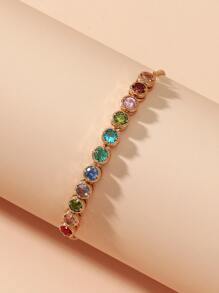 Vòng tay Khối Zirconia  Trang trí - Nhiều màu - Xem 3