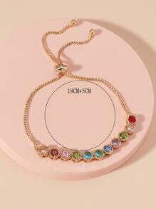 Vòng tay Khối Zirconia  Trang trí - Nhiều màu - Xem 4