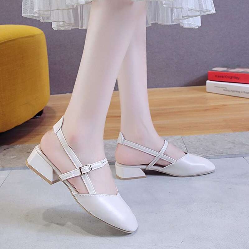 

Minimalist Slingback Sandals, Beige