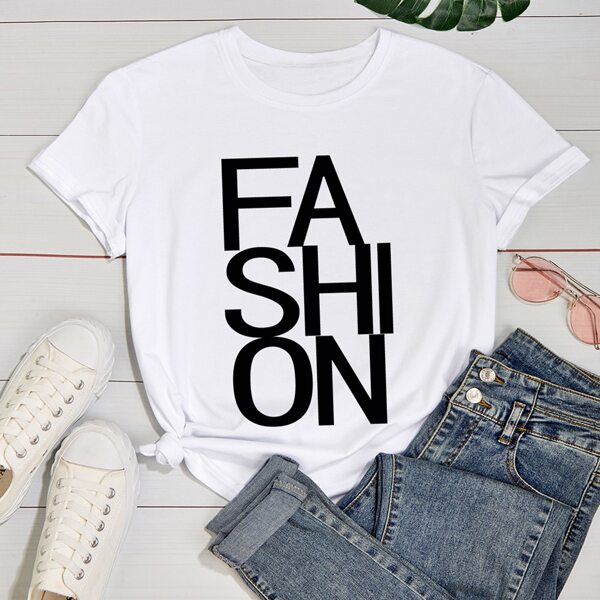 

Plus Letter Graphic Tee, White