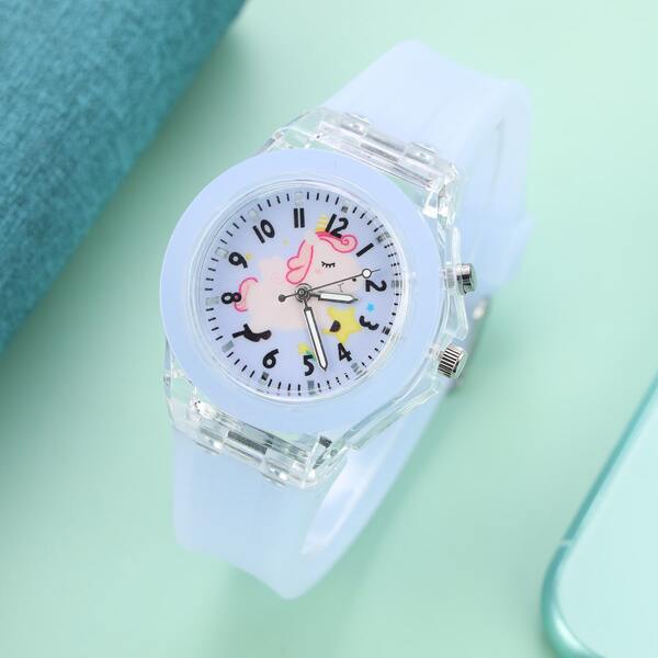 

Kids Luminous Cartoon Unicorn Dial Quartz Watch