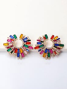 juran Hoa tai Stud Rhinestone Decor - Nhiều màu - Xem 3