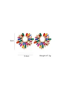 juran Hoa tai Stud Rhinestone Decor - Nhiều màu - Xem 6