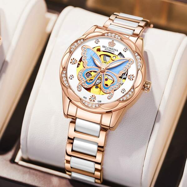 

Men Butterfly Design Dial Mechanical Watch